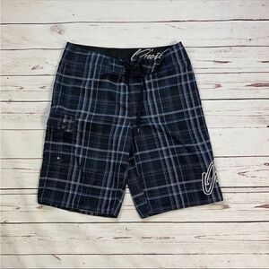 O’Neill Plaid Board Shorts Size 32
